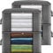 Clothes Storage Bag 4Pack 90L Large Capacity Solution Organizer for Clothes, Duvets, Comforters, Blankets, Bedding with Zip and Clear Window Reinforced Handle Thick and Breathable