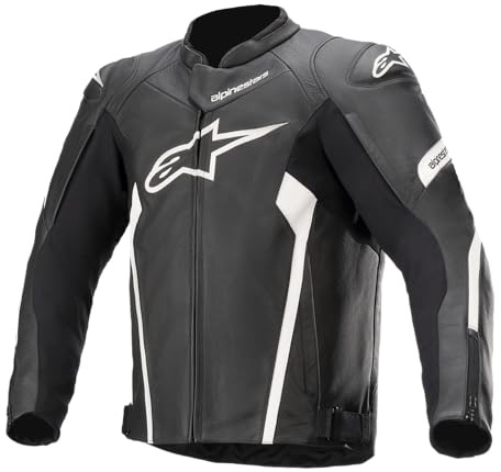 Alpinestars Faster V2 Leather Jacket Black/White, 48
