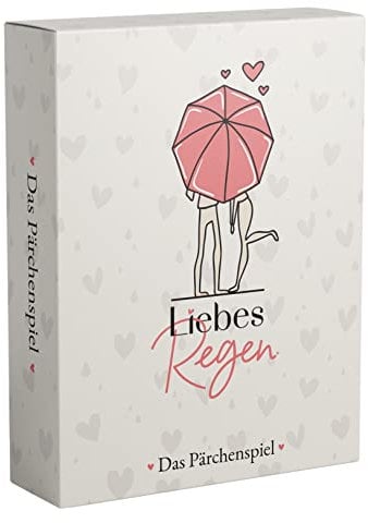 Liebes Regen Liebesregen® - Das ehrlichste Spiel für Paare - Fragen für Paare - Fragespiel Paare - Geschenk für Männer - Geschenk für Sie - Jahrestag
