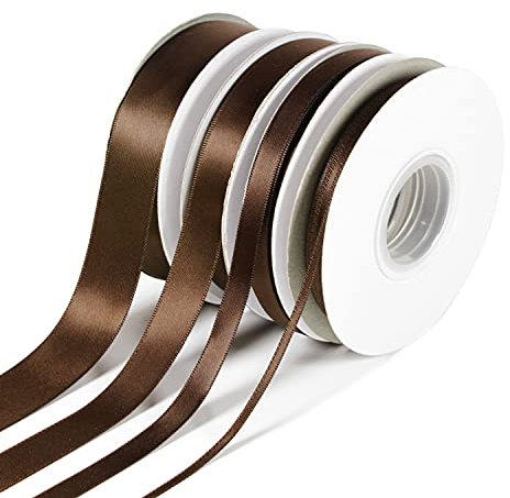 AE Amelia Ella Satinbänder, doppelseitiges Band für Kunsthandwerk, Geschenkverpackung, Nähverzierungen, Abschlussfeier, Weihnachten, Hochzeit, Babyparty, Geburtstag, Valentinstag