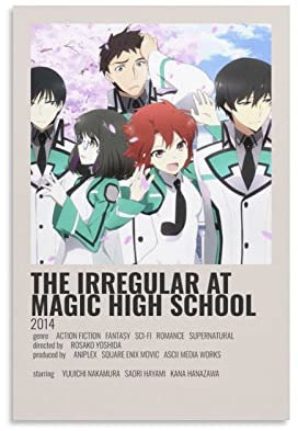 JITENG The Irregular at Magic High School Minimalistisches Poster, Heimdekoration, Poster, Wandkunst, Hängebild, Druck, dekoratives Gemälde, 30 x 45 cm