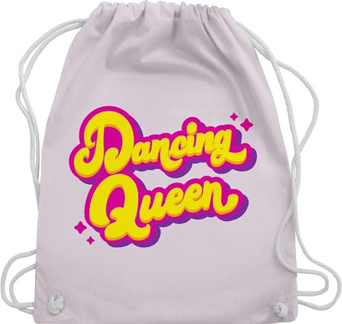 Turnbeutel Rucksack - Vintage Retro - Dancing Queen - Tänzerin Geschenk Tanzliebhaber - Unisize - Pastell Rosa - turn beutel bags tasche taschen sport beuteltasche stofftasche stoffbeutel
