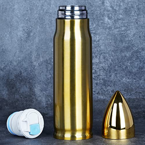 Father Day Gifts for Dad, Funny Gifts for Men Him, Gifts for Husband Boyfriend, Cool Water Flask, Stainless Steel Water Bottles Travel Tumbler 500ml