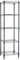 Amazon Basics Verstellbares Turmregal mit 5 Regalböden, Lagereinheit, Schwarz, 40.6 x 40.6 x 137.2 cm (T x B x H)