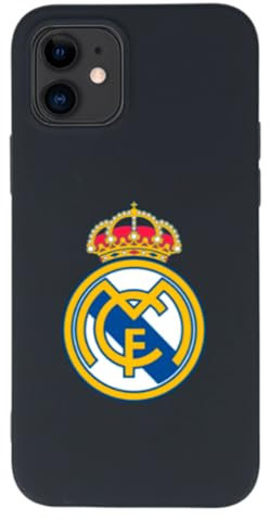 LA CASA DE LAS CARCASAS Case for iPhone 12-12 Pro Real Madrid Escudo Real Madrid in Liquid Silicone to Protect Your Mobile Phone, Flexible Layer with Official Real Madrid License