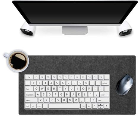 Felt Desk Mat, Desk Pad Protector Office Felt Desk Pad Keyboard Pad Extra Large Mouse Pad for Writing, Desk Blotter and Cover