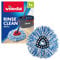 Vileda Rinse Clean Spin Mop Head Refill - Microfibre power - Stubborn dirt removal - Authentic Vileda Mop Head Replacement - Machine Washable - Only Fits Rinse Clean or H2PrO Spin Models