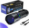 Darkdawn 365nm lampe de poche UV Mini USB - C LED rechargeable avec miroir noir puissant détecteur portable de taches d'urine pour animaux de compagnie identification anti - contrefaçon