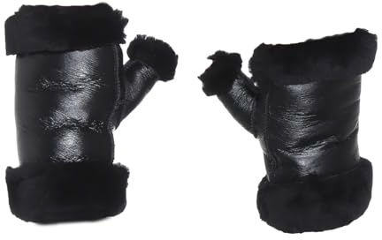 Harrys-Collection Damen Armstulpen aus echtem Lammfell