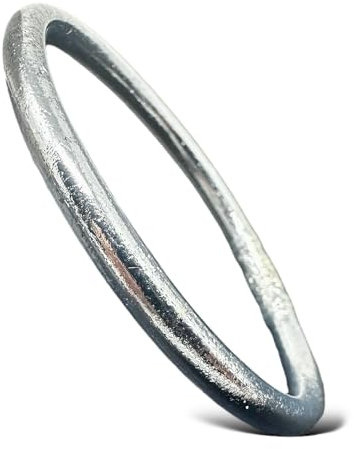 Yvelise Bracelet bouddhiste - Jonc certifié fait en Thailande - Avec Mantra authentique - Argent - Taille M