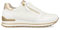 Gabor Damen Low-Top Sneaker, Frauen Halbschuhe,Komfortable Mehrweite (H),sportlich,straßenschuhe,Turnschuhe,Weiss/Platino(Gold),39 EU / 6 UK