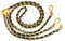 CHAOTEMAI Geldbeutel Damen Taschengurte zum Wechseln Silberkette Bag Charm Taschenkette Ersatz Schulter Riemen Kette Mit Verstellbarer Länge DIY für Handtasche Damen Umhängetasche（Goldkette schwarz）