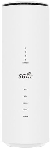 Fuhjythy Router 5G Wifi6 CPE 2.4G+5G Dual Band Modem Router per Rete Wireless Domestica e per Ufficio, con Spina EU