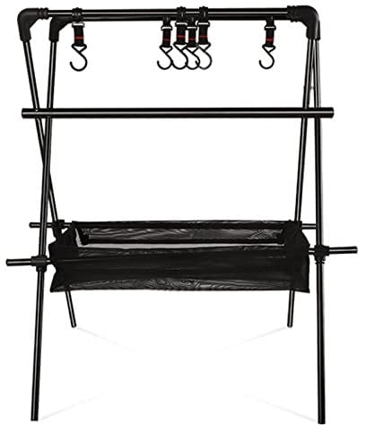 PNAJFUEL Grill Swing Cooking Stand, Einstellbare Lagerfeuer Grillrost Über Feuerstelle, Carbon Steel Bbq Grill Stand/With Hoo/M