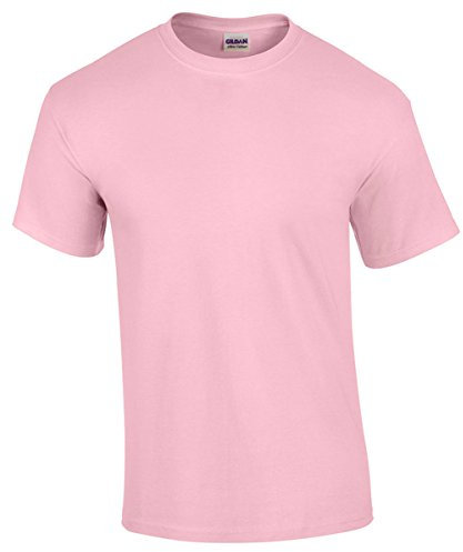 Gildan Mens Ultra Cotton Short Sleeve T-Shirt (M) (Light Pink)