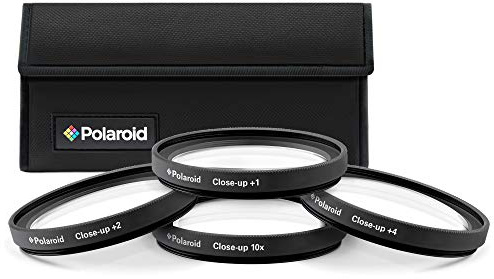 Polaroid Set di 4 Filtri Ottici da 58 mm per Primi Piani (+1, 2, 4 e +10)