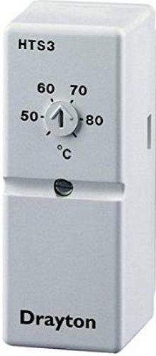 Drayton 13007 White HTS3 Cylinder Thermostat, Heating