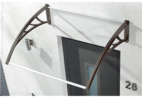 Bakaji Pensilina Tettoia per Esterno Modulabile Elba Policarbonato Trasparente (150 x 100 cm)