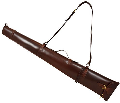 A1 FASHION GOODS Real Leather Gunslip Bag Shooting Hunting Shotgun Rifle Holster Brown Carry Case - Artemis