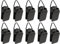 Wise Linkers Hänge-Clips, dreieckige Rückseite, mittlere Kraft, für Wandteppich, kleine Teppiche, Handtuch, Schal und Gemälde, Schwarz, 10 Stück
