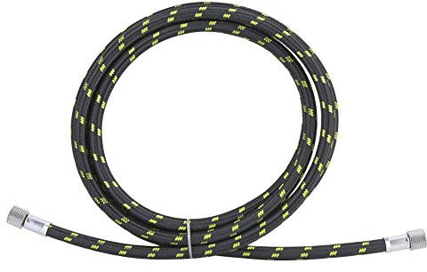 Tubo flessibile per aerografo intrecciato, 1/8x1,8M Tubo flessibile per tubo flessibile intrecciato in gomma Tubo compressore compressore con estremità girevole Raccordo Adattatore speciale per penna