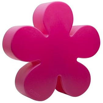 8 seasons design Shining Flower Solar Deko-Lampe Blume Ø 40cm (Pink), inkl. Solarmodul und LED-Leuchtmittel in warmweiß, Outdoor Deko, Garten