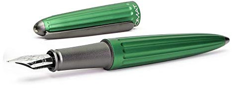 DIPLOMAT fountain pen Aero green, exclusive ink pen with stainless steel nib and converter