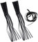 Leder Fransen , 2 Stücke Lenker Quaste Fringe Griff Abdeckung Universal, Handle Grip Cover, 2pcs Lenker Quaste Fringe Grip Cover Lenkerfransen aus Leder