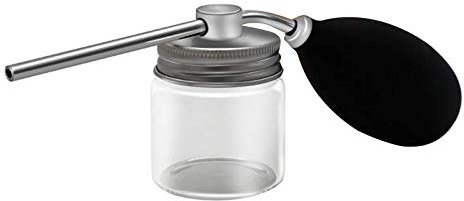 Powder Spray Bottle Refillable Hair Fiber Applicator Talc Powder Blower Puffer for Hair Salon or Home Use