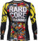 Hardcore Training Herren Manner Rashguard Kompression Lange Armel Jiu Jitsu MMA No-Gi Enge BJJ Grappling Basisschicht Kampf (XXL, Black Yellow)