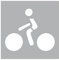 Signaletique.biz Pochoir Piste Cyclable en PVC 5 mm pour Marquage au Sol, 800 x 800 mm avec Pictogramme Vélo 690 x 590 mm