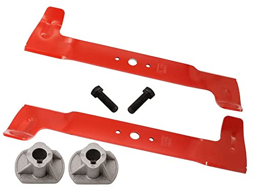 SECURA High-Lift Messer Set 122cm kompatibel mit STIGA VIKING ISEKI Rasentraktor