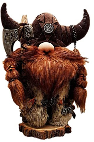 Gnomes Muñecas Viking Warrior Doll Home Enanos Peluche, Hechos a Mano, Gnomes suecos Peluche, muñecas sin Rostro, decoración Mesa para el hogar, 26 cm