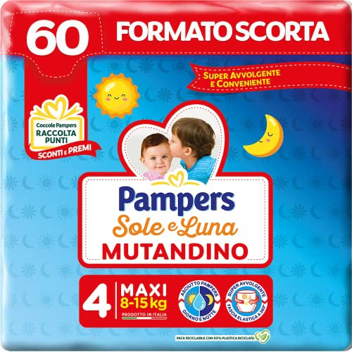 Pampers Sol e Luna Maxi-Windel, Größe 4 (8-15 kg), 60 Windeln
