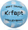 Krfapt Volleyball & Beachvolleyball Größe 5 Offiziell – Soft Touch Trainingsball für Outdoor/Indoor, Wasserfest mit Ripples Design(Blue)