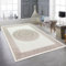 Teppich-Traum Wohnzimmer Schlafzimmer Teppich Kurzflorteppich Designerteppich modern edel Orient glänzend Ornamente Creme beige 140 x 200 cm