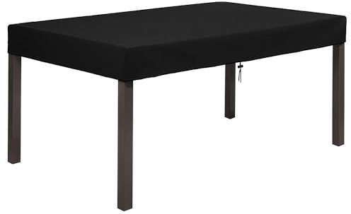 Dokon Tischplatte Abdeckung Wasserdicht Gartenmöbel Abdeckung Winterfest Schwerlast 600D Oxford Gewebe UV Beständiges Tischplattenhülle, Schutzhülle für Gartentisch, Rechteckig (200x100x10cm)