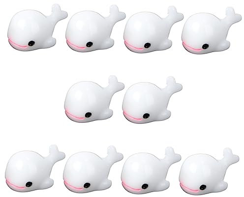 BESPORTBLE 30stücke Cartoon Wal Figuren Aus Widerstandsfähigem Harz Dekorative Wale Für -Landschaft Lang Für Kreative Wohnraumgestaltung Und