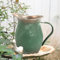 All Chic Pot à lait Vase vintage en métal Vase rustique, HA1283