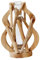 1Stk einfache Holzvase büro Dekoration bürodekorationen Pflanzendekoration Geschenkidee buchvase Hydrokultur Pflanzen Halter Glas Schiff nordisch schmücken Blumenarrangement