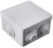 IP55/65 Waterproof Junction Box - Weatherproof Indoor/Outdoor Electric Cable Connector - Fully Dust Sealed Project Box Enclosure - Shockproof Surface Mounted External CCTV Electric IP-Box