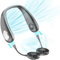 testyu Ventilateur de Cou Silencieux avec Refroidissement USB, 9000 mAh, portable, rechargeable, avec 2 ventilateurs USB amovibles