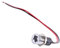 12V Armaturenbrett-Blinker-Kontrollleuchte Flachkopf-Armaturenbrett Metalllampe Lampenschirm Statusleuchte Ywbl Wh Blinker-Kontrollleuchte Armaturenbrett (grünes Licht)