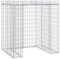 Abri Poubelle Extérieur, Cadre à Gabion pour Poubelle Conteneur pour Cache-Poubelle Mur de Gabion pour Poubelle 110x91x120 cm Fer galvanisé