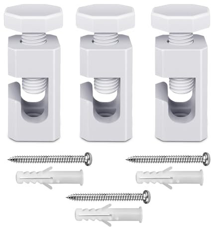 QuirkLz 3 Stück Aufputz-Kabelhalter Deckenpins für Textilkabel, Kabelbefestigung Affenschaukel Deckenbefestigung - mit Schrauben und Dübeln für Affenschaukel Lampe DIY-Projekt