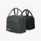 Velesas® 1 oder 2 Stück 7 L isolierte Lunchtasche | Kühltasche | Lunchbox | Thermotasche | Leicht/Tragbar/Einfache Reinigung | Isoliertasche für Picknick/Schule/Arbeit/Zuhause (2, Grau/Schwarz)