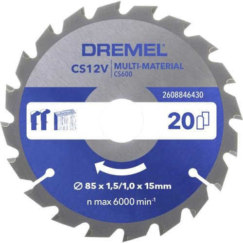 Dremel Blueprint Lame de scie circulaire multi-matériaux 85 x 1,5/1 x 15mm (CS600)