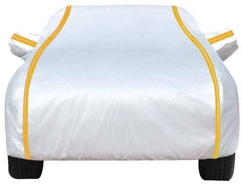 Autoabdeckung Wasserdicht für V-W Polo IV 9N 2005-2009 Hecktürmodell, Autoplane Auto Abdeckplane Atmungsaktiv Car Cover Outdoor Vollgarage Kfz Abdeckung