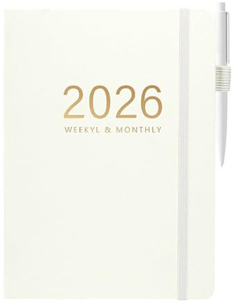 Generico A5 Hardcover Notebook 2026 Journal for Writing, 144 Sheets for Travel College Graduation, Ideal for Home Business Workplace School Study Meetings, Stylish Design for Everyday Use