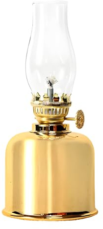 Petroleumlampe, Petroleumlampe für Innenräume, Öllampen aus Glas, Retro-Öllampe Laterne Metall, Öl Lampe, Sturmlaterne Petroleum, Wasserdicht Öllampe für Esszimmer und Garten, Transparente